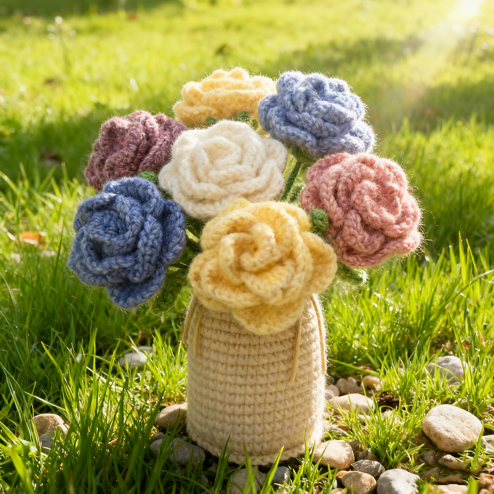Silk Mohair Rose Pot ColorD - Image 3