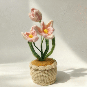 Silk Mohair Pastel Tulip Pot ColorD