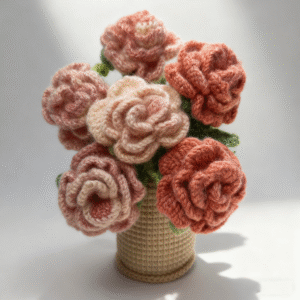 Silk Mohair Rose Pot ColorB