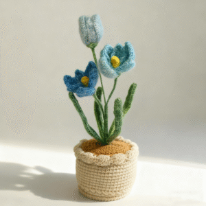 Silk Mohair Pastel Tulip Pot ColorE