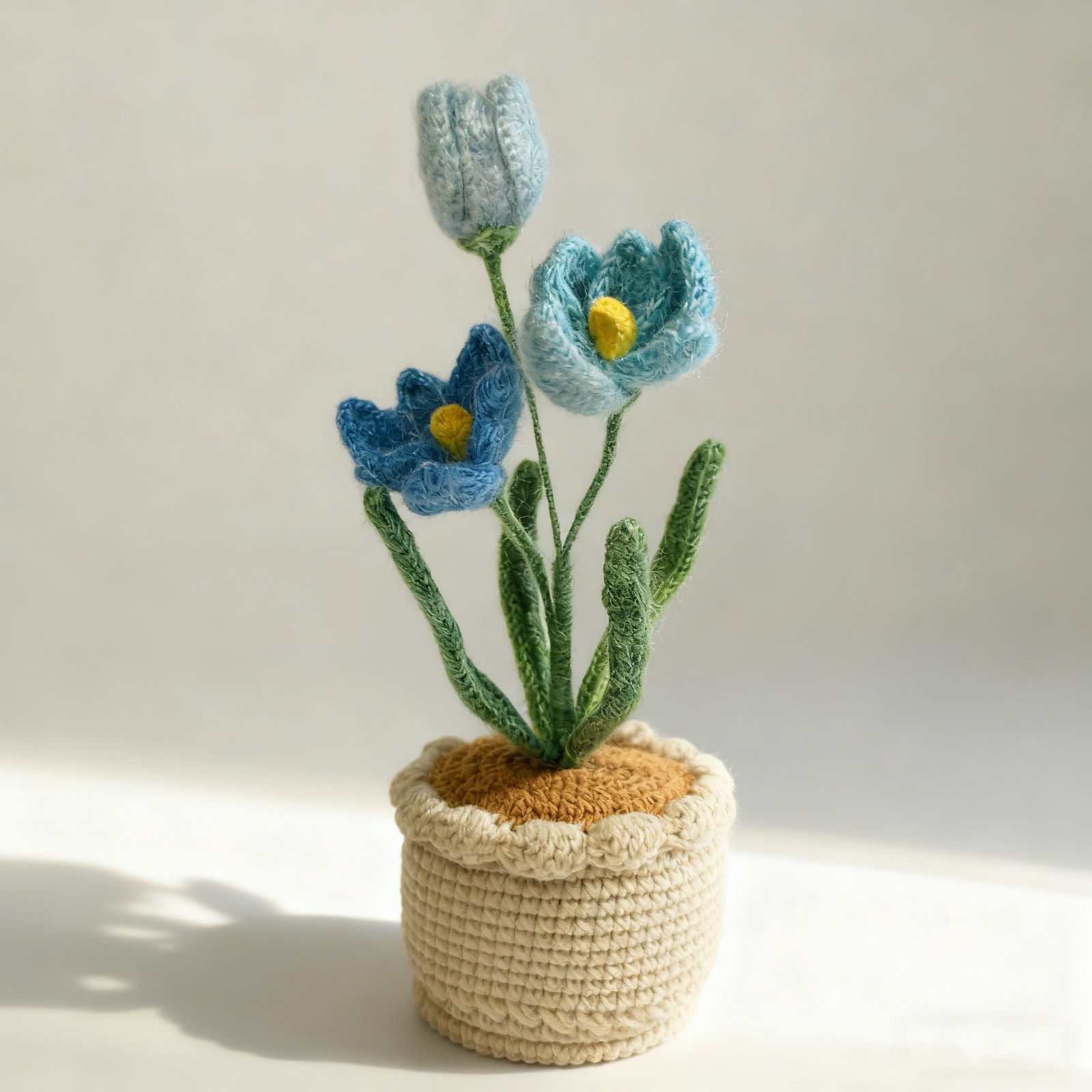 Silk Mohair Pastel Tulip Pot ColorE