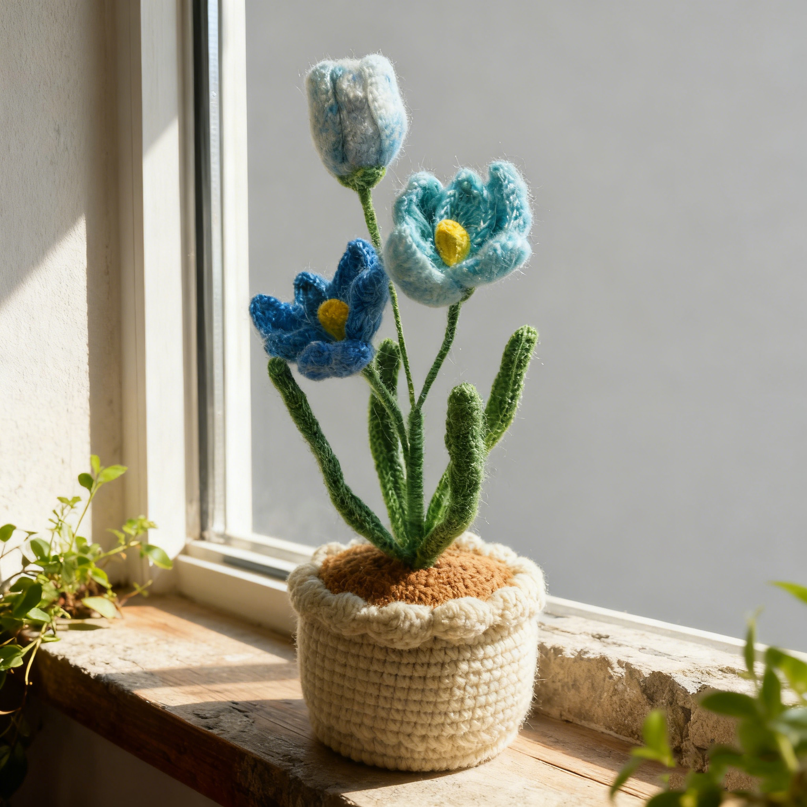 Silk Mohair Pastel Tulip Pot ColorE - Image 2