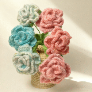 Silk Mohair Rose Pot ColorC