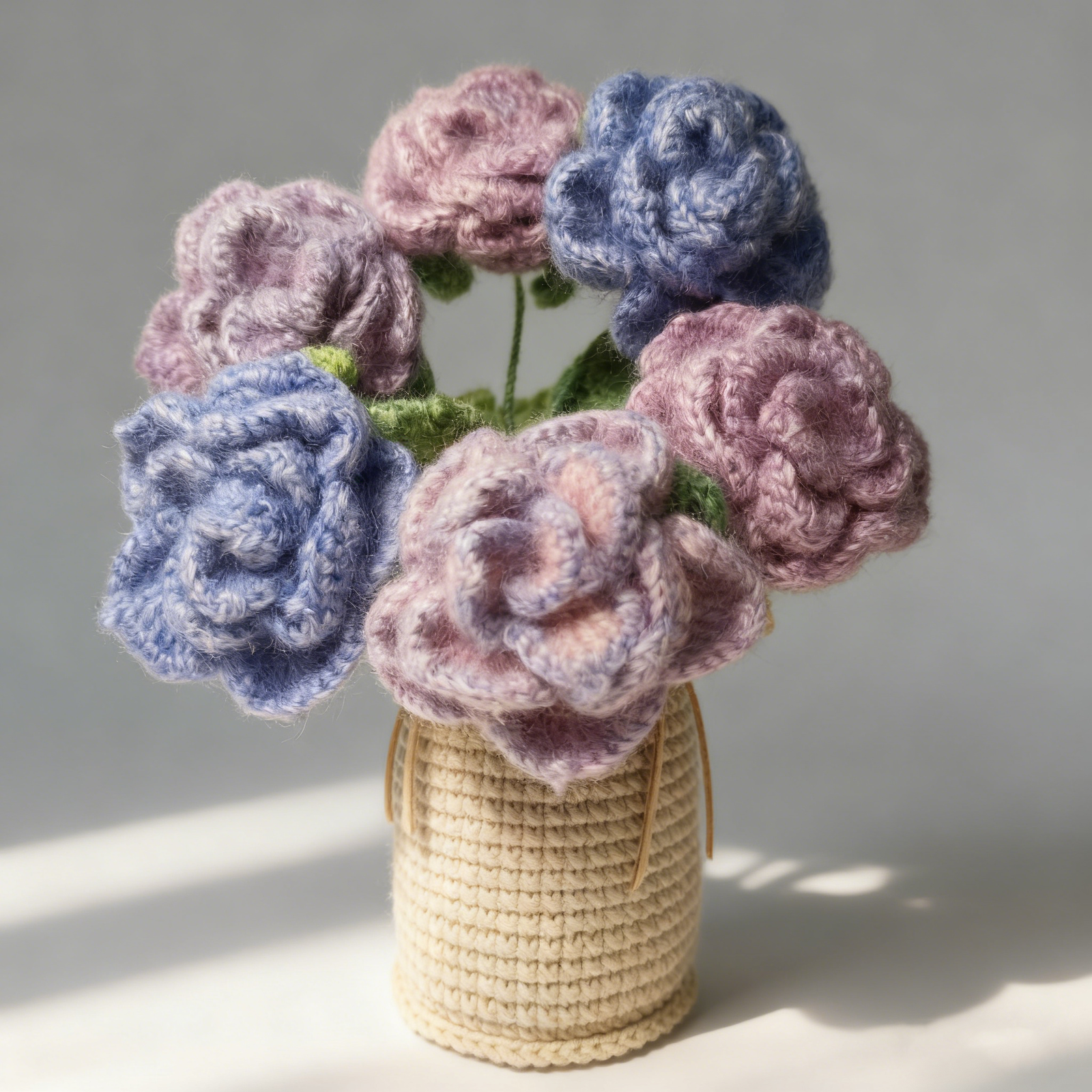 Silk Mohair Rose Pot ColorD